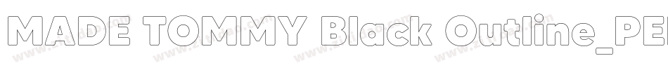 MADE TOMMY Black Outline_PERSONAL USE字体转换